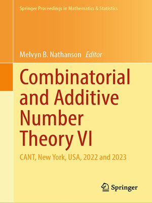 cover image of Combinatorial and Additive Number Theory VI